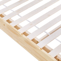 Artiss Odin Floating Timber Bed Frame — Double Platform Base, Wood