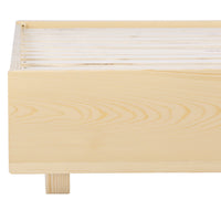 Artiss Odin Floating Timber Bed Frame — Double Platform Base, Wood